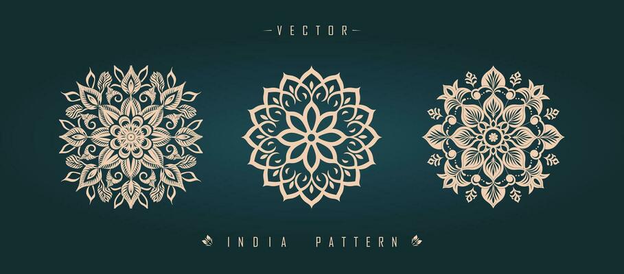 Indian traditional pattern Asian pattern