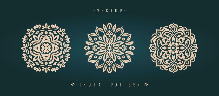 Indian traditional pattern Asian pattern