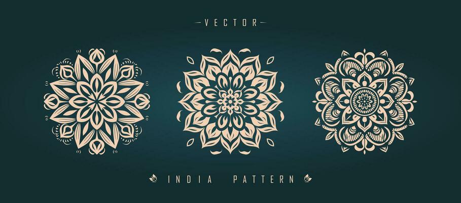 Indian traditional pattern Asian pattern