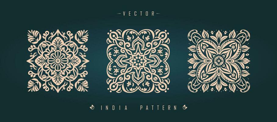 Indian traditional pattern Asian pattern