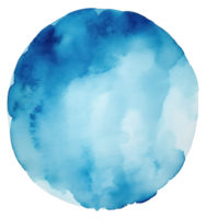 blauw waterverf verf plek png