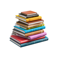 Stack of book isolated png