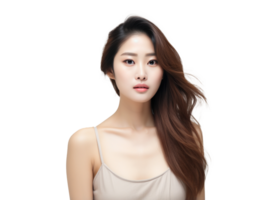 Beautiful asian girl isolated png