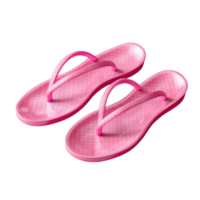 Vivid flip flops isolated png