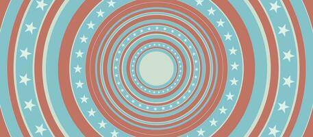 Retro concept USA flag abstract vector banner