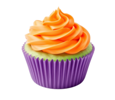 Tasty spooky cupcake for Halloween party png