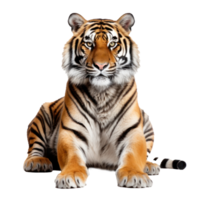 magnifique tigre isolé. png