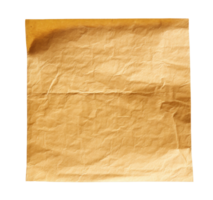 Jaune papier feuille isolé png