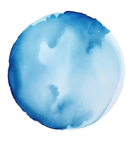 Blue watercolor paint spot png