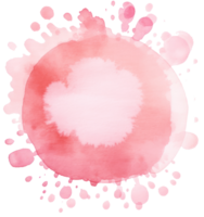 Pink watercolor paint background png