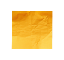 Yellow paper leaf isolated png