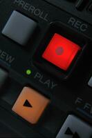 Macro shot of the Play and Record buttons photo