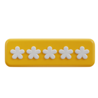 3d security password icon png