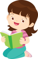 children reading books png