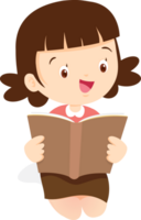 children reading books png