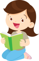 children reading books png