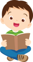 crianças lendo livros png