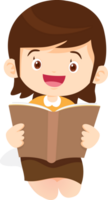 children reading books png