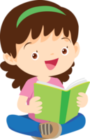 kinderen die boeken lezen png