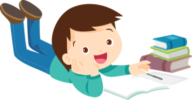 children reading books png