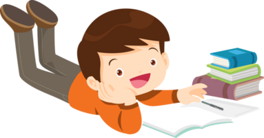 children reading books png