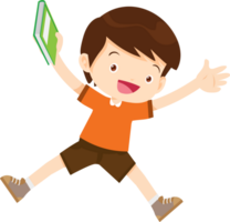 children reading books png