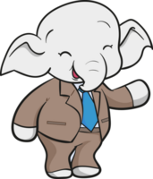 linda elefante negocio oficial mascota dibujos animados png