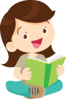 Kinder lesen Bücher png