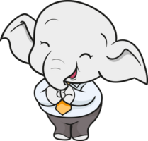 linda elefante negocio oficial mascota dibujos animados png