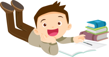 children reading books png