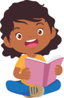 enfants lisant des livres png