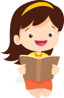 Kinder lesen Bücher png