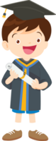 cute graduate students in graduate education with hat diploma ,certificate cartoon png