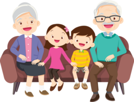 Grandparents,elderly people,grandfather and grandmother, characters in various activities png