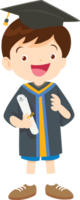 cute graduate students in graduate education with hat diploma ,certificate cartoon png