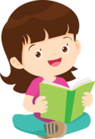 niños leyendo libros png