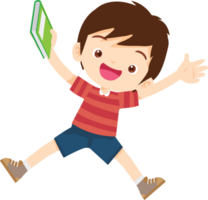 children reading books png