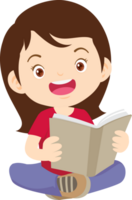 children reading books png