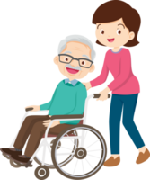 Grandparents,elderly people,grandfather and grandmother, characters in various activities png