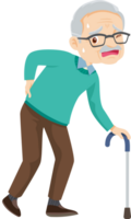 Grandparents,elderly people,grandfather and grandmother, characters in various activities png