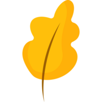 feuille jaune d'automne png