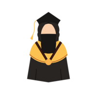 carattere di laurea musulmana png