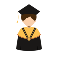 carattere di laurea musulmana png