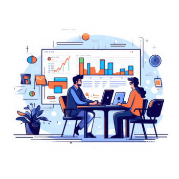 konversation programmering data analys whiteboard Diagram dator smart telefon . ai genererad png