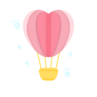 heiß Luft Ballon Rosa Farbe png