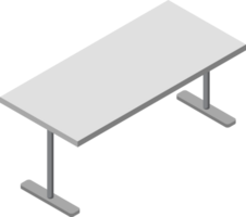 isométrico mesa escrivaninha png