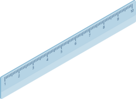 Isometric ruler icon png