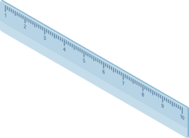 Isometric ruler icon png