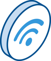 Wifi icône isométrique png