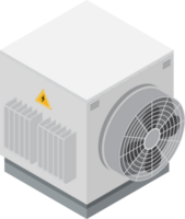 Air conditioning in isometric style png